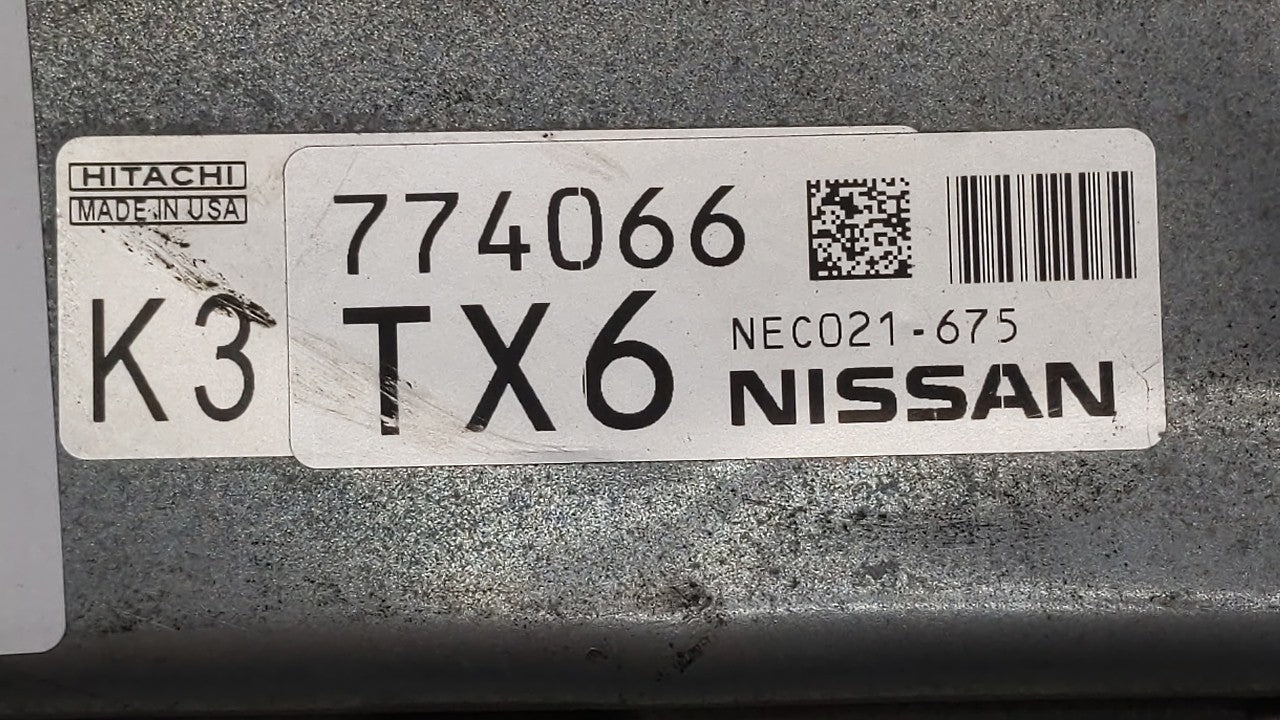 2014-2017 Nissan Rogue PCM Engine Computer ECU ECM PCU OEM P/N:883467-4E6 771920-725 Fits 2014 2015 2016 2017 OEM Used Auto Parts - Oemusedautoparts1.com