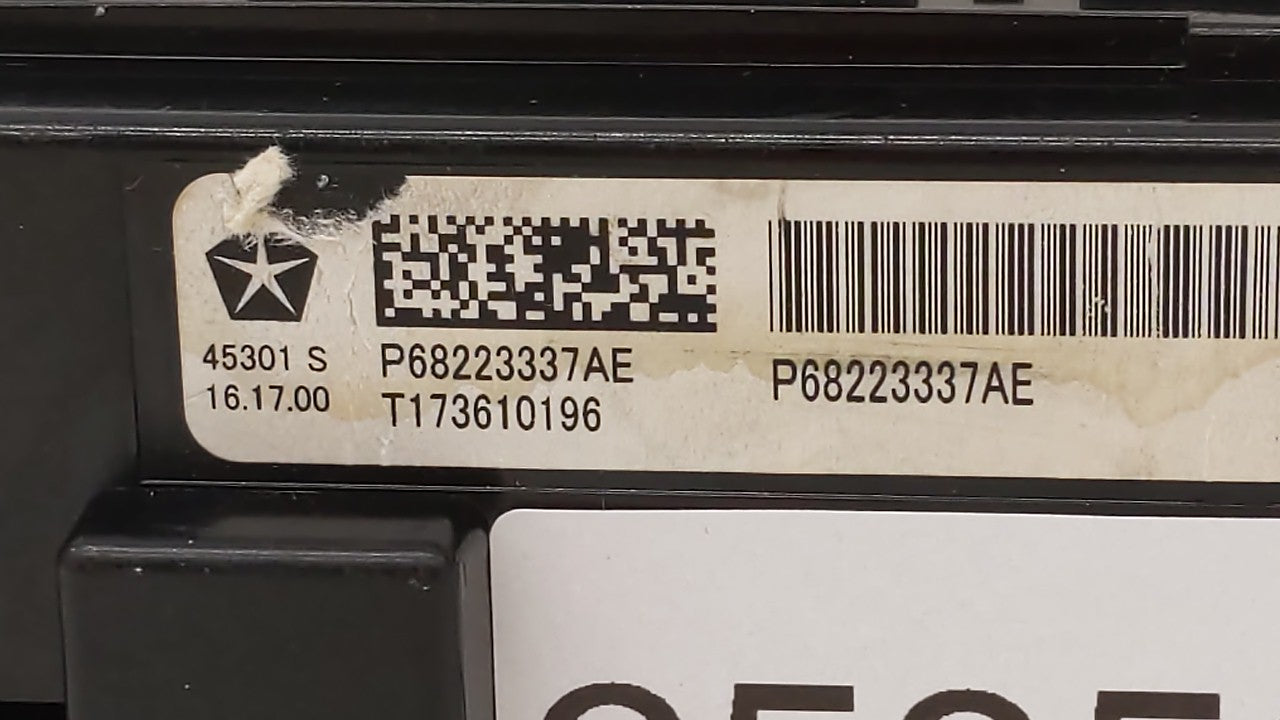 2017 Chrysler Pacifica Climate Control Module Temperature AC/Heater Replacement P/N:P68223337AE Fits OEM Used Auto Parts - Oemusedautoparts1.com