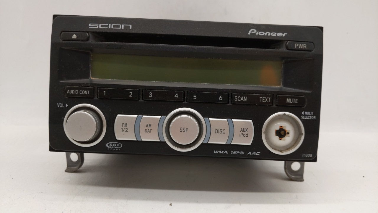 2008-2010 Scion Tc Radio AM FM Cd Player Receiver Replacement P/N:T1808 PT546-00080 Fits 2008 2009 2010 2011 2012 2013 2014 OEM Used Auto Parts - Oemusedautoparts1.com