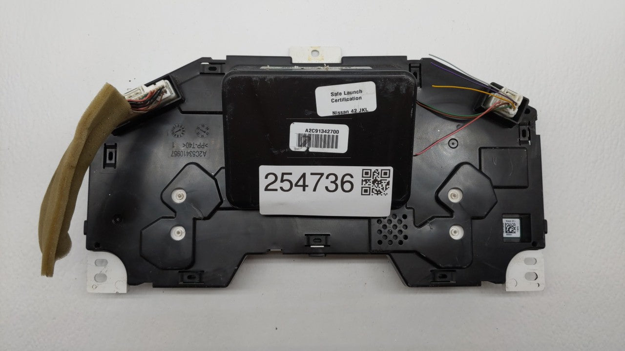 2015 Nissan Altima Instrument Cluster Speedometer Gauges P/N:24810 9HP0A B4 24810 9HP0A Fits OEM Used Auto Parts - Oemusedautoparts1.com