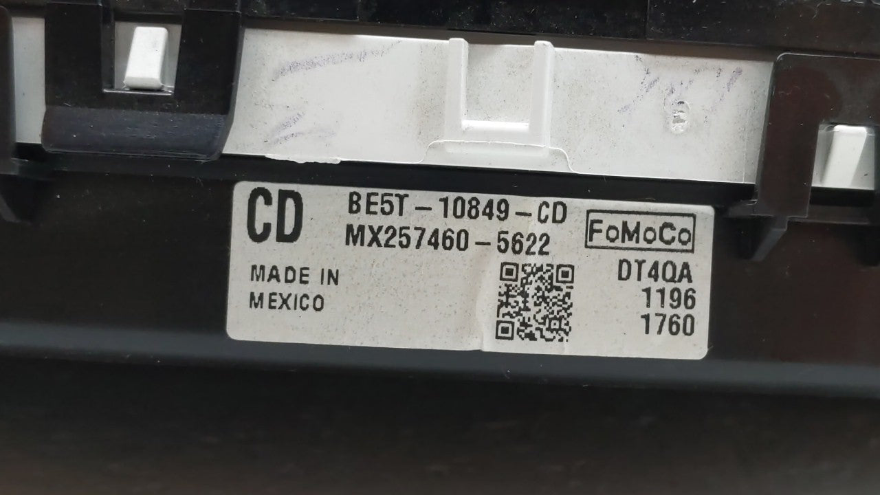 2011-2012 Ford Fusion Instrument Cluster Speedometer Gauges P/N:BE5T-10849-CD Fits 2011 2012 OEM Used Auto Parts - Oemusedautoparts1.com