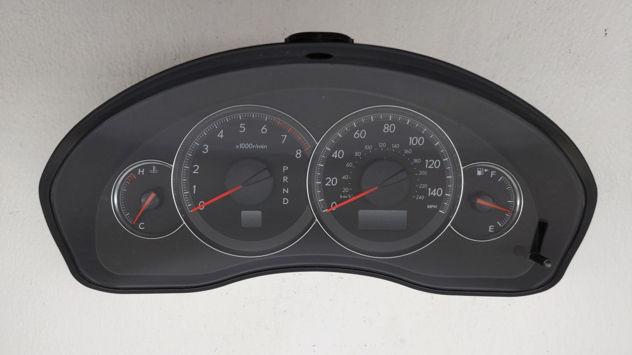 2009 Subaru Legacy Instrument Cluster Speedometer Gauges P/N:85014AG65B Fits OEM Used Auto Parts - Oemusedautoparts1.com