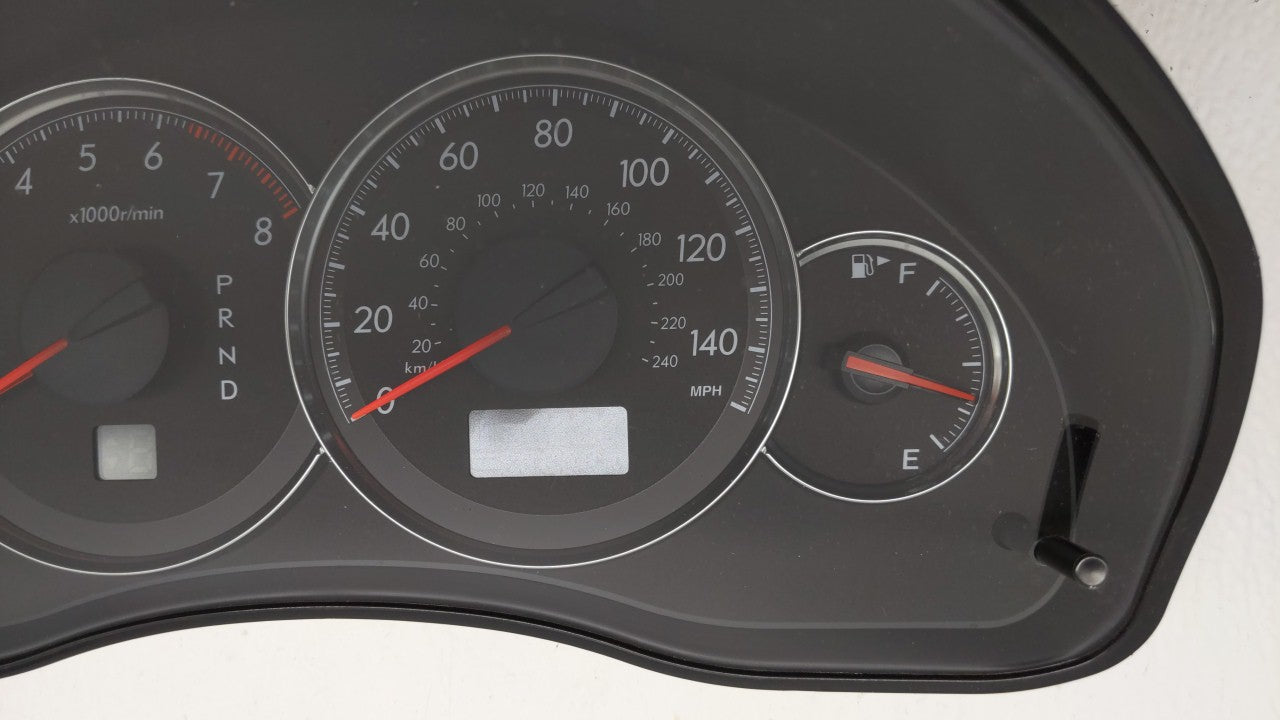 2009 Subaru Legacy Instrument Cluster Speedometer Gauges P/N:85014AG65B Fits OEM Used Auto Parts - Oemusedautoparts1.com