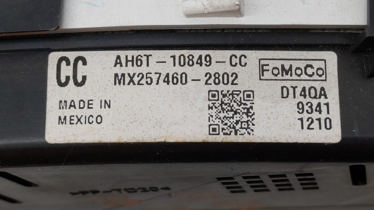 2010 Lincoln Mkz Instrument Cluster Speedometer Gauges P/N:AH6T-10849-CC Fits OEM Used Auto Parts - Oemusedautoparts1.com