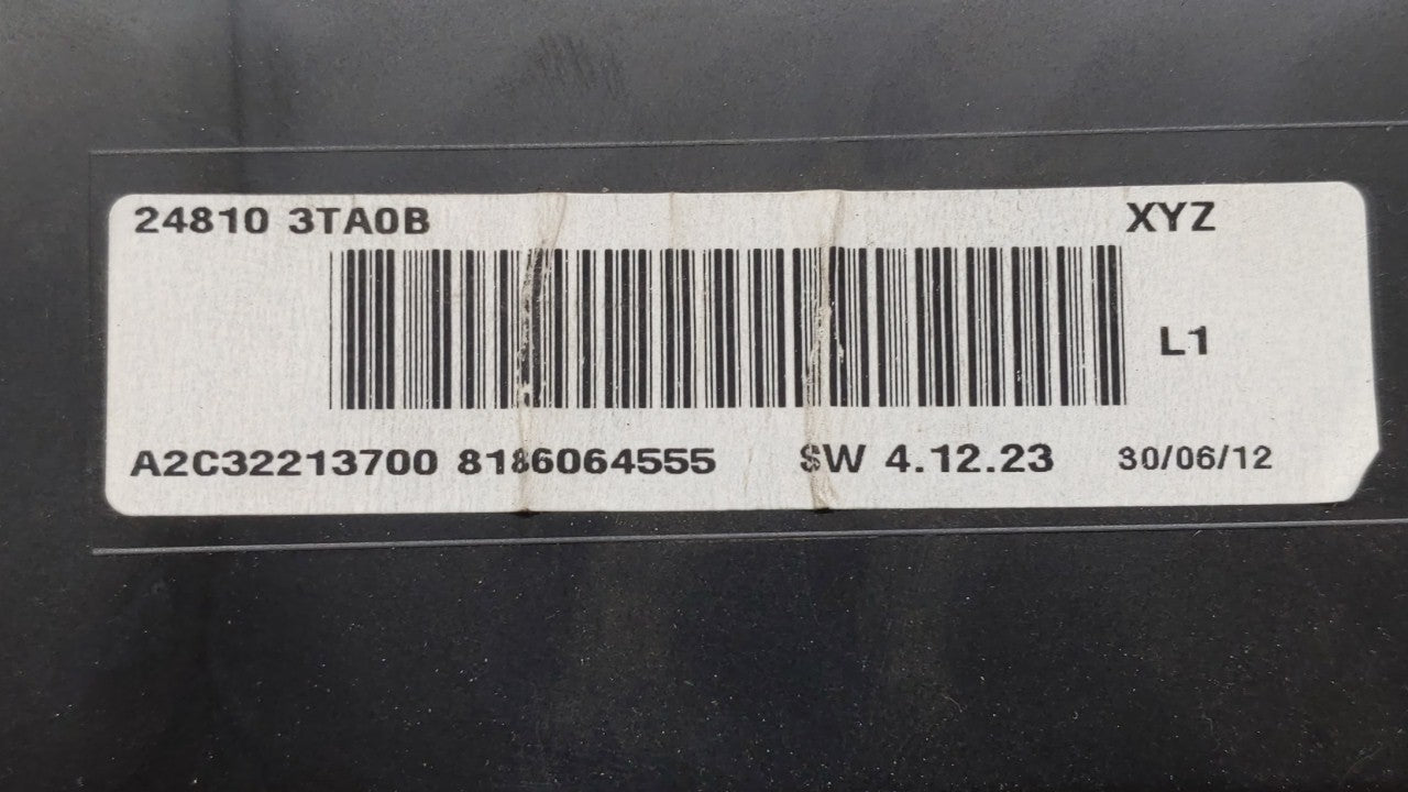 2013 Nissan Altima Instrument Cluster Speedometer Gauges P/N:24810 3TA0D 24810 3TA0C Fits OEM Used Auto Parts - Oemusedautoparts1.com