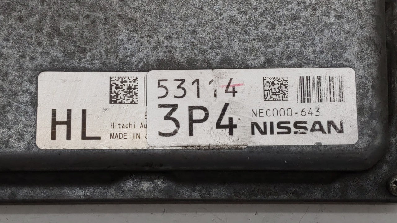 2012 Nissan Rogue PCM Engine Computer ECU ECM PCU OEM P/N:MEC112-120 D1 NEC000-643 Fits OEM Used Auto Parts - Oemusedautoparts1.com