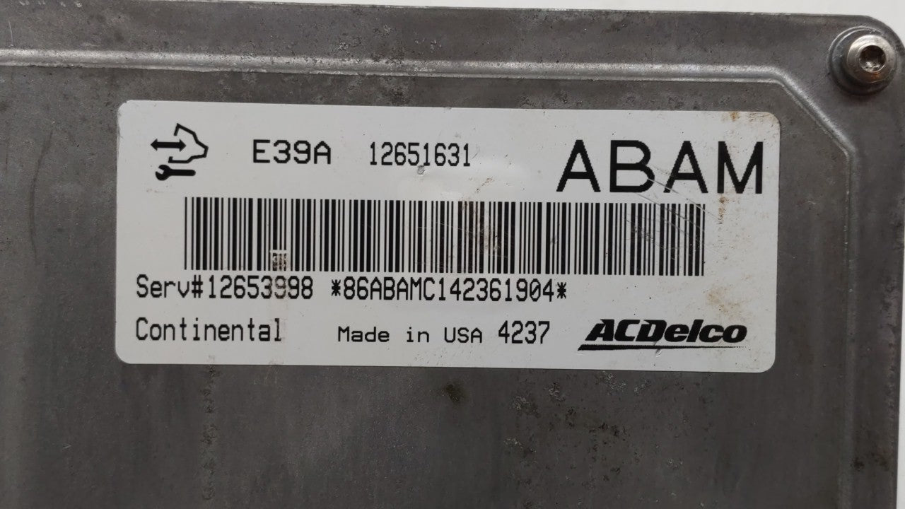 2013-2016 Cadillac Srx PCM Engine Computer ECU ECM PCU OEM P/N:12663374 12644446 Fits 2013 2014 2015 2016 OEM Used Auto Parts - Oemusedautoparts1.com