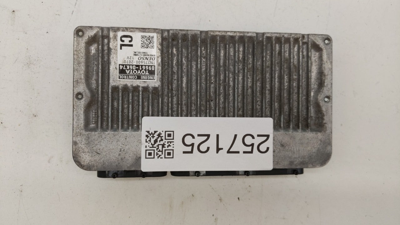 2012-2014 Toyota Camry PCM Engine Computer ECU ECM PCU OEM P/N:89661-06K70 89661-06K73 Fits 2012 2013 2014 OEM Used Auto Parts - Oemusedautoparts1.com