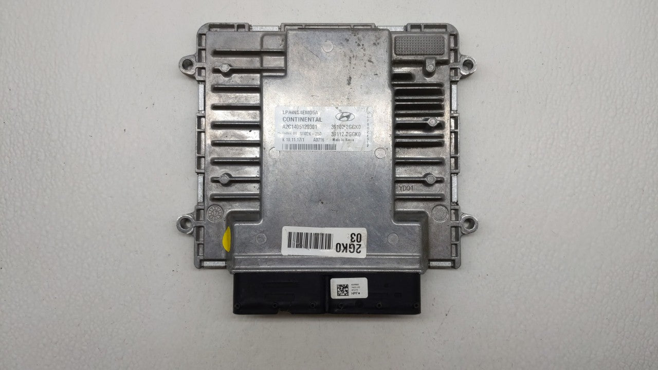 2018-2019 Hyundai Sonata PCM Engine Computer ECU ECM PCU OEM P/N:39102-2GGJ0 39112-2GGJ0 Fits 2018 2019 OEM Used Auto Parts - Oemusedautoparts1.com