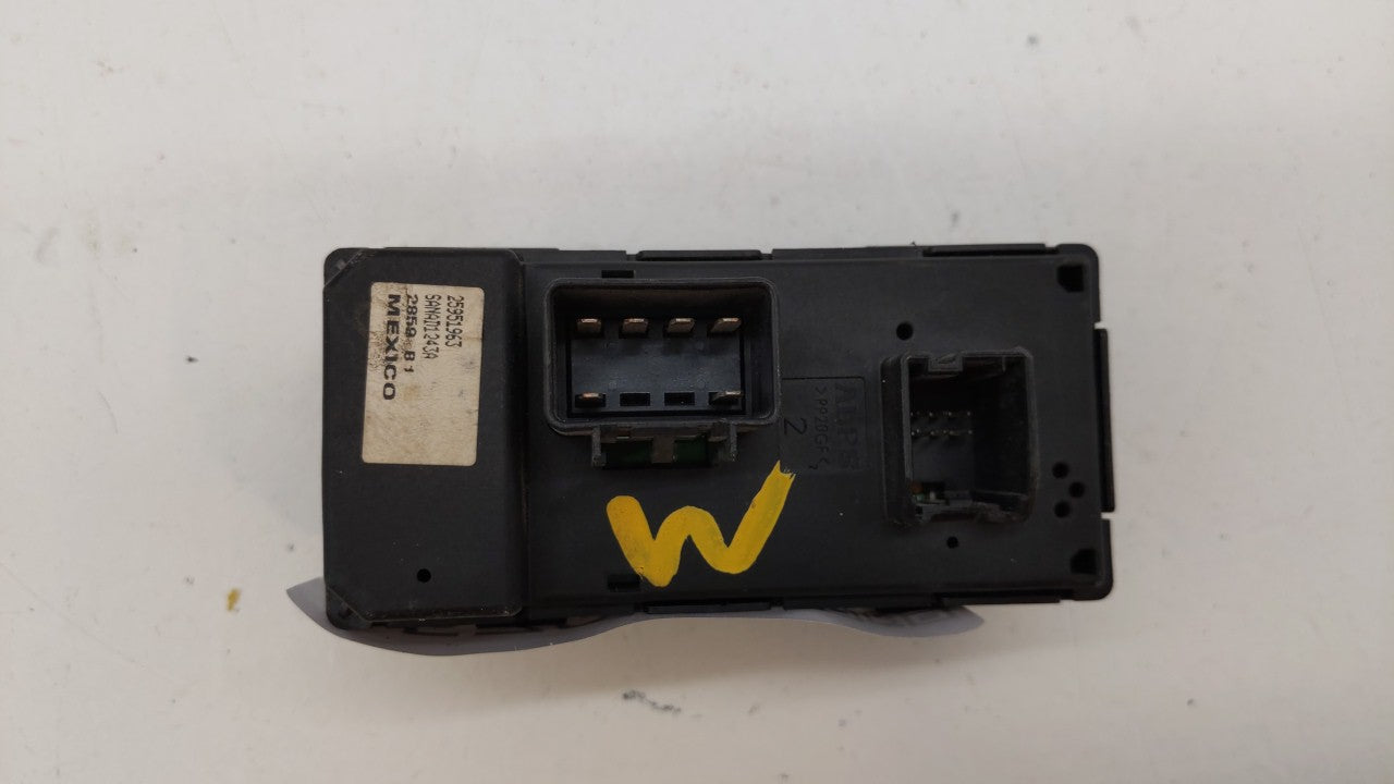 2009-2011 Chevrolet Hhr Master Power Window Switch Replacement Driver Side Left P/N:25845693 25951963 Fits OEM Used Auto Parts - Oemusedautoparts1.com