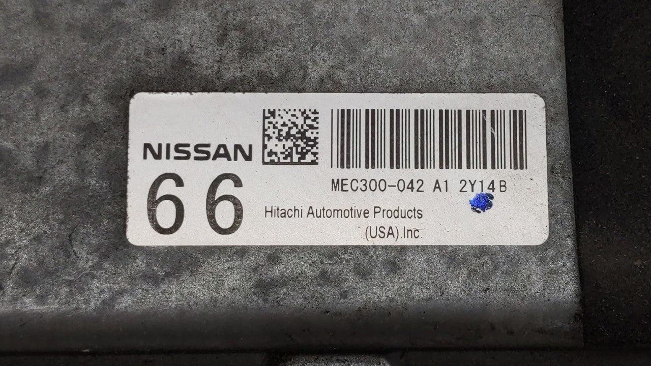 2013 Nissan Altima PCM Engine Computer ECU ECM PCU OEM P/N:MEC300-041 A1 MEC300-042 A1 Fits 2014 OEM Used Auto Parts - Oemusedautoparts1.com