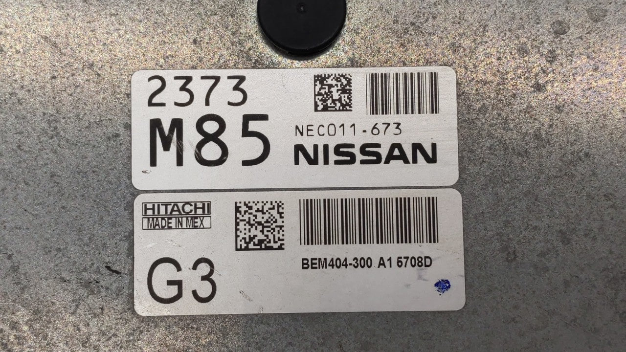 2013-2015 Nissan Sentra PCM Engine Computer ECU ECM PCU OEM P/N:BEM404-300 A1 NEC001-666 Fits 2013 2014 2015 OEM Used Auto Parts - Oemusedautoparts1.com