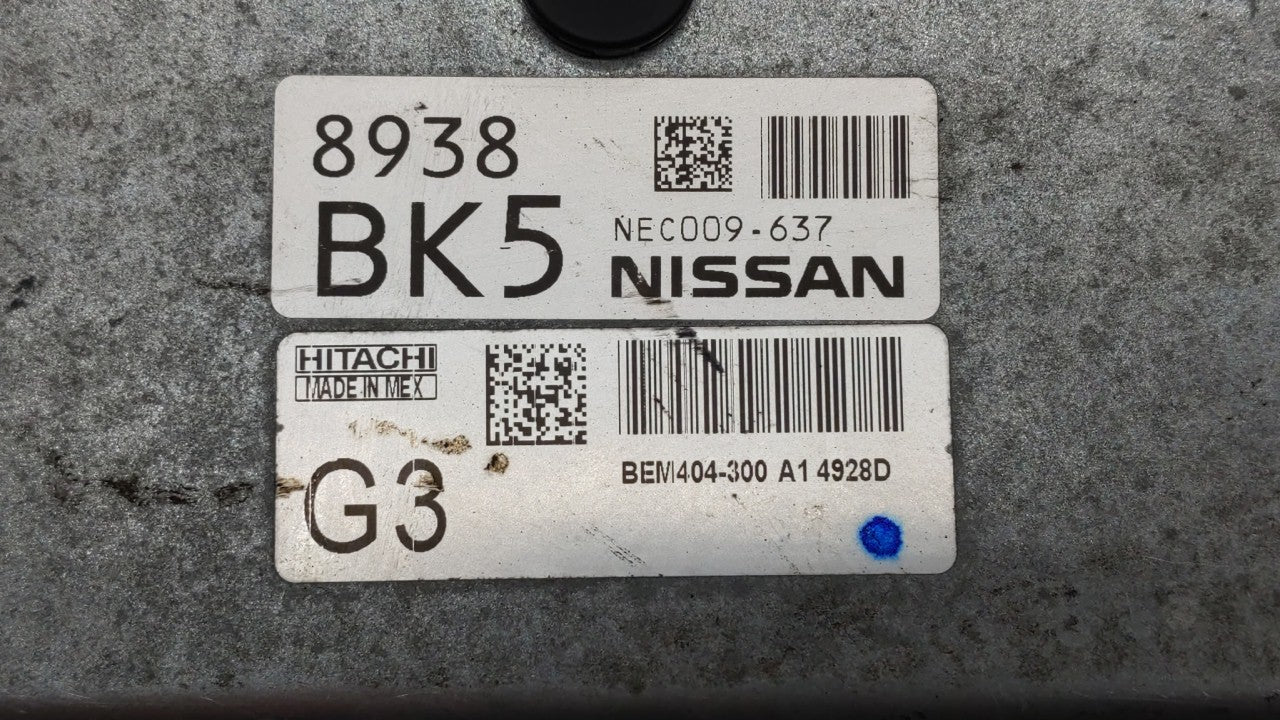 2013-2015 Nissan Sentra PCM Engine Computer ECU ECM PCU OEM P/N:BEM404-300 A1 NEC001-666 Fits 2013 2014 2015 OEM Used Auto Parts - Oemusedautoparts1.com