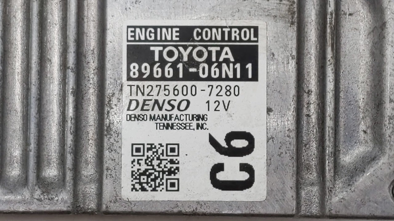 2015 Toyota Camry PCM Engine Computer ECU ECM PCU OEM P/N:89661-06N10 89661-06N11 Fits OEM Used Auto Parts - Oemusedautoparts1.com