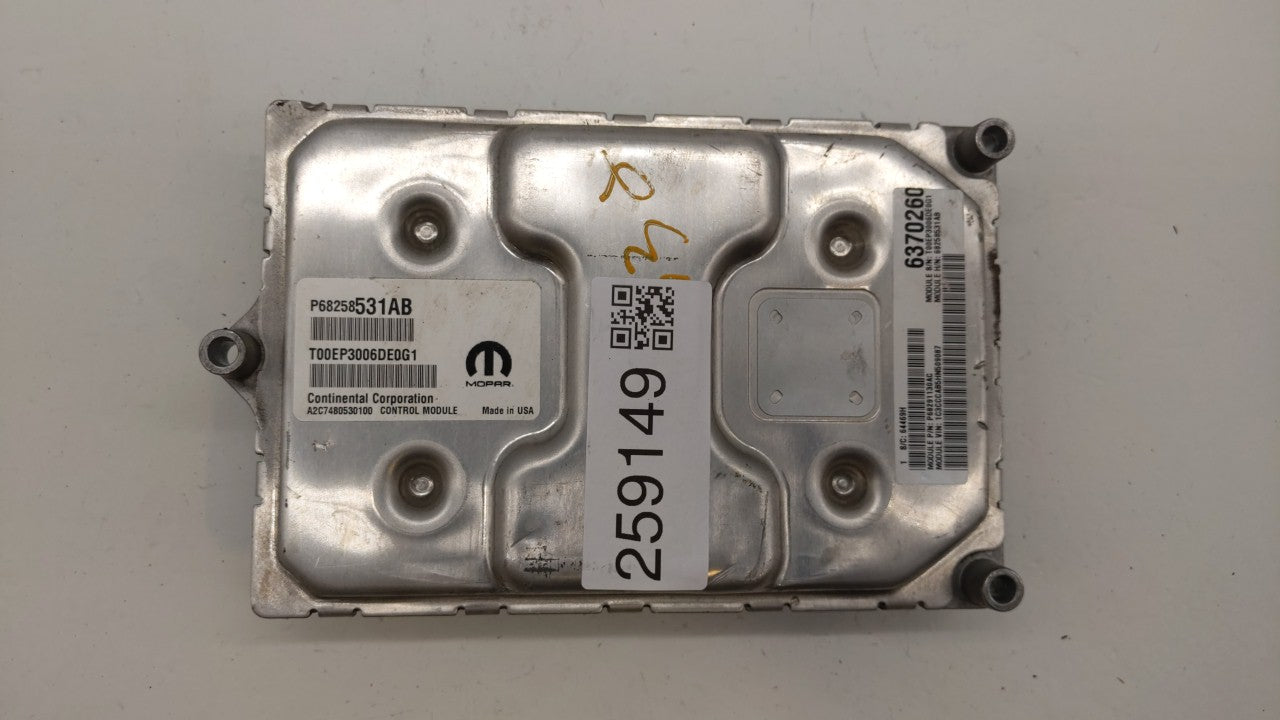 2016-2017 Chrysler 200 PCM Engine Computer ECU ECM PCU OEM P/N:P68258531AB 68068444AG Fits 2016 2017 OEM Used Auto Parts - Oemusedautoparts1.com