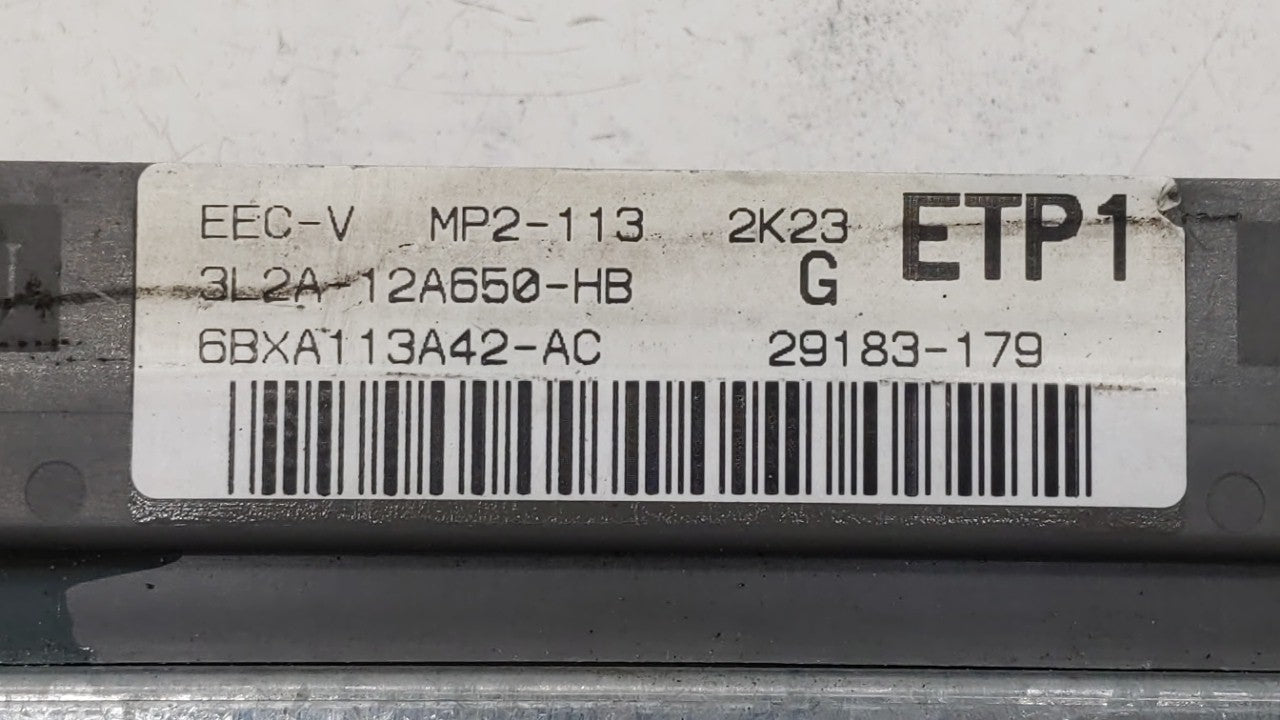 2003 Ford Explorer Sport PCM Engine Computer ECU ECM PCU OEM P/N:3L2A-12A650-HB Fits OEM Used Auto Parts - Oemusedautoparts1.com