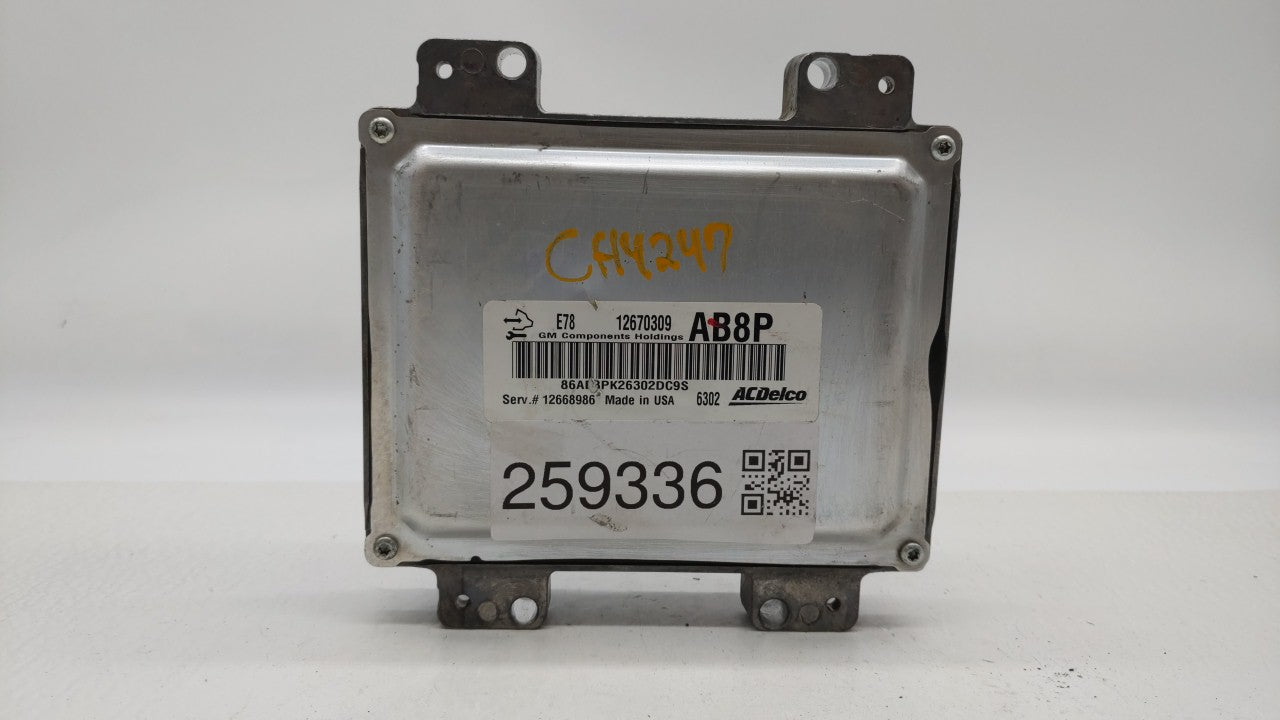 2017-2018 Chevrolet Sonic PCM Engine Computer ECU ECM PCU OEM P/N:12685776 12668986 Fits 2017 2018 2019 OEM Used Auto Parts - Oemusedautoparts1.com