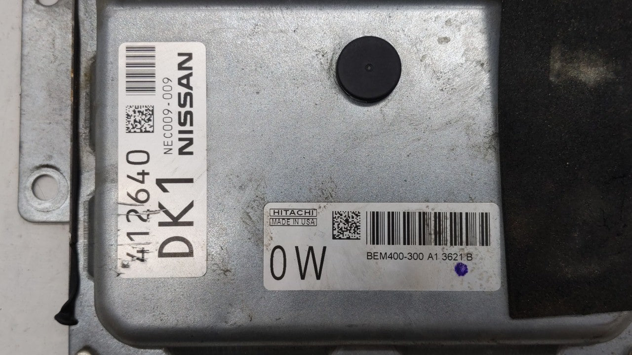 2013-2014 Nissan Altima PCM Engine Computer ECU ECM PCU OEM P/N:BEM400-300 MEC300-010 D1 Fits 2013 2014 OEM Used Auto Parts - Oemusedautoparts1.com