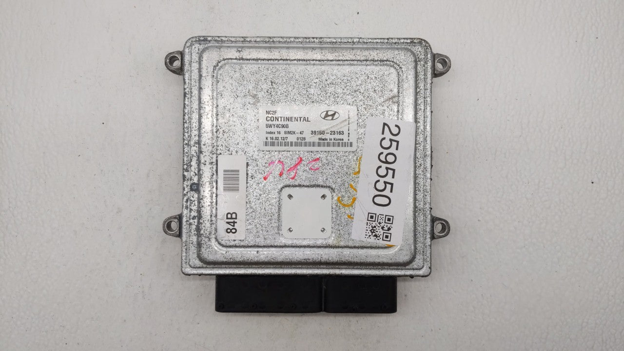 2009-2012 Hyundai Elantra PCM Engine Computer ECU ECM PCU OEM P/N:39150-23163 39150-23162 Fits 2009 2010 2011 2012 OEM Used Auto Parts - Oemusedautoparts1.com