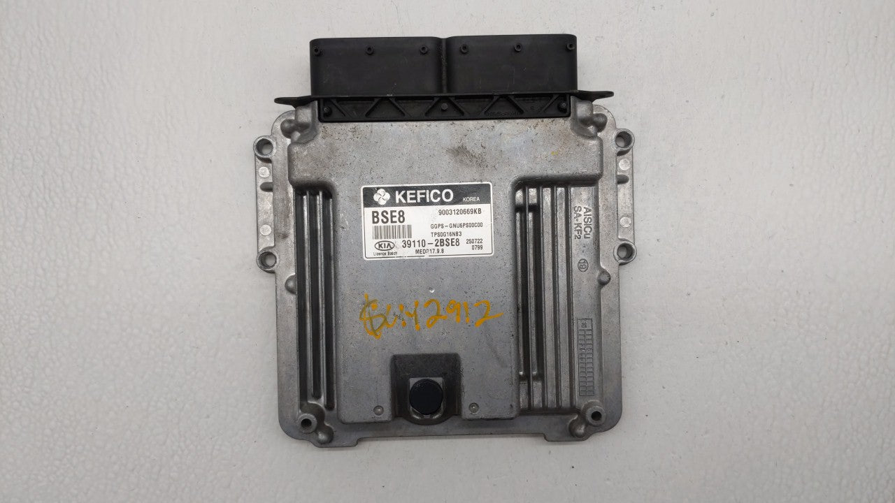 2016 Kia Soul PCM Engine Computer ECU ECM PCU OEM P/N:39110-2BSG3 39110-2BSE8 Fits OEM Used Auto Parts - Oemusedautoparts1.com