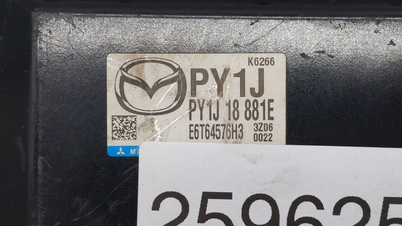 2014 Mazda 6 PCM Engine Computer ECU ECM PCU OEM P/N:PY1J 18 881B PY9S 18 881 Fits OEM Used Auto Parts - Oemusedautoparts1.com