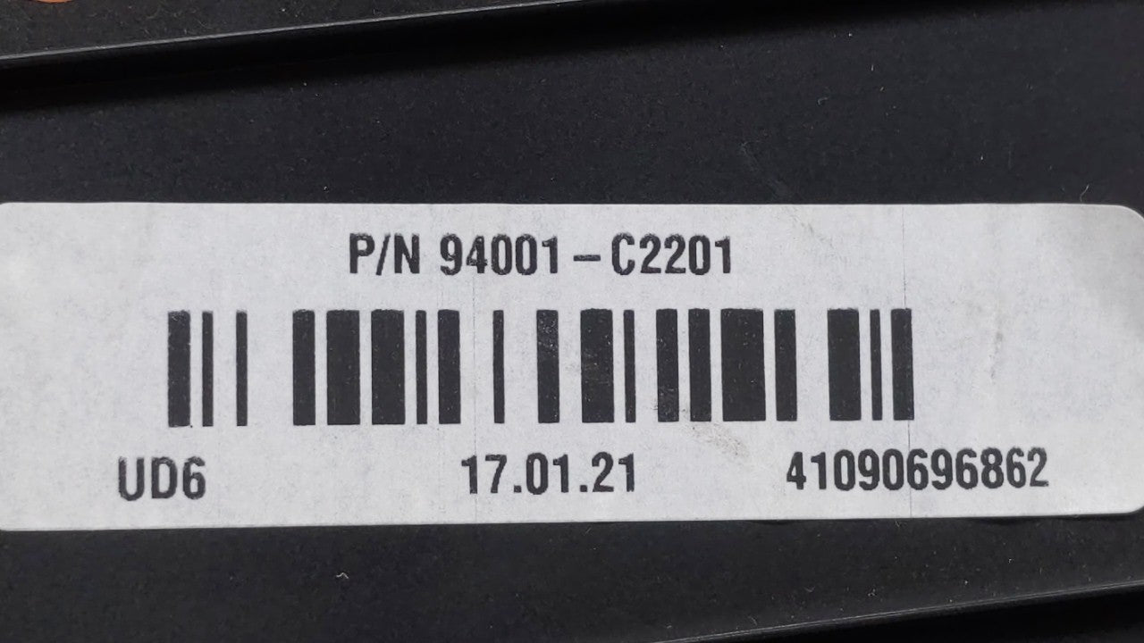 2016-2017 Hyundai Sonata Instrument Cluster Speedometer Gauges P/N:94001-C2201 94001-C2200 Fits 2016 2017 OEM Used Auto Parts - Oemusedautoparts1.com