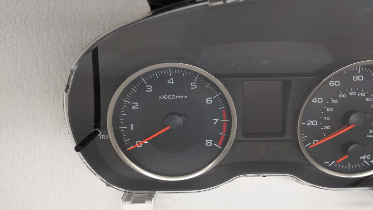 2016 Subaru Impreza Instrument Cluster Speedometer Gauges P/N:85004FJ160 8500IFJ580 Fits OEM Used Auto Parts - Oemusedautoparts1.com