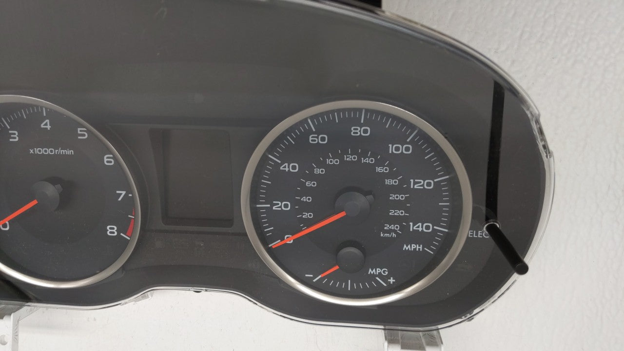 2016 Subaru Impreza Instrument Cluster Speedometer Gauges P/N:85004FJ160 8500IFJ580 Fits OEM Used Auto Parts - Oemusedautoparts1.com