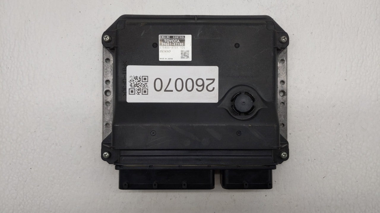 2012-2013 Toyota Prius PCM Engine Computer ECU ECM PCU OEM P/N:89661-47190 89661-47191 Fits 2012 2013 OEM Used Auto Parts - Oemusedautoparts1.com