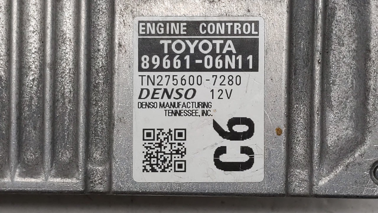 2016-2017 Toyota Camry PCM Engine Computer ECU ECM PCU OEM P/N:89661-06N12 89661-06N11 Fits 2016 2017 OEM Used Auto Parts - Oemusedautoparts1.com