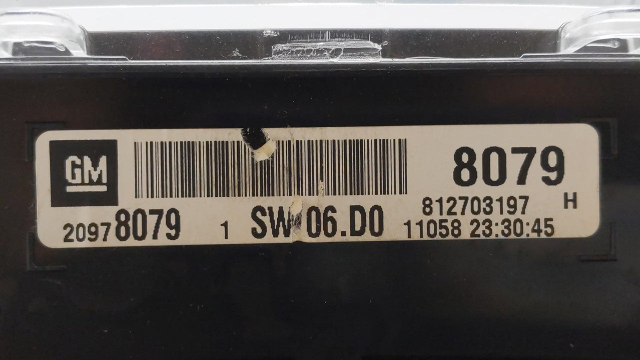 2011 Chevrolet Equinox Instrument Cluster Speedometer Gauges P/N:22783663 20978081 Fits OEM Used Auto Parts - Oemusedautoparts1.com