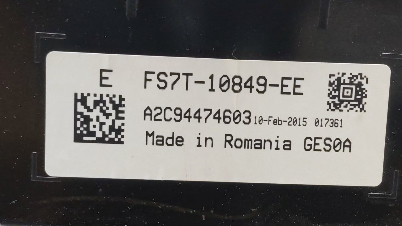 2015 Ford Fusion Instrument Cluster Speedometer Gauges P/N:FS7T-10849-EC FS7T-10849-EB Fits OEM Used Auto Parts - Oemusedautoparts1.com
