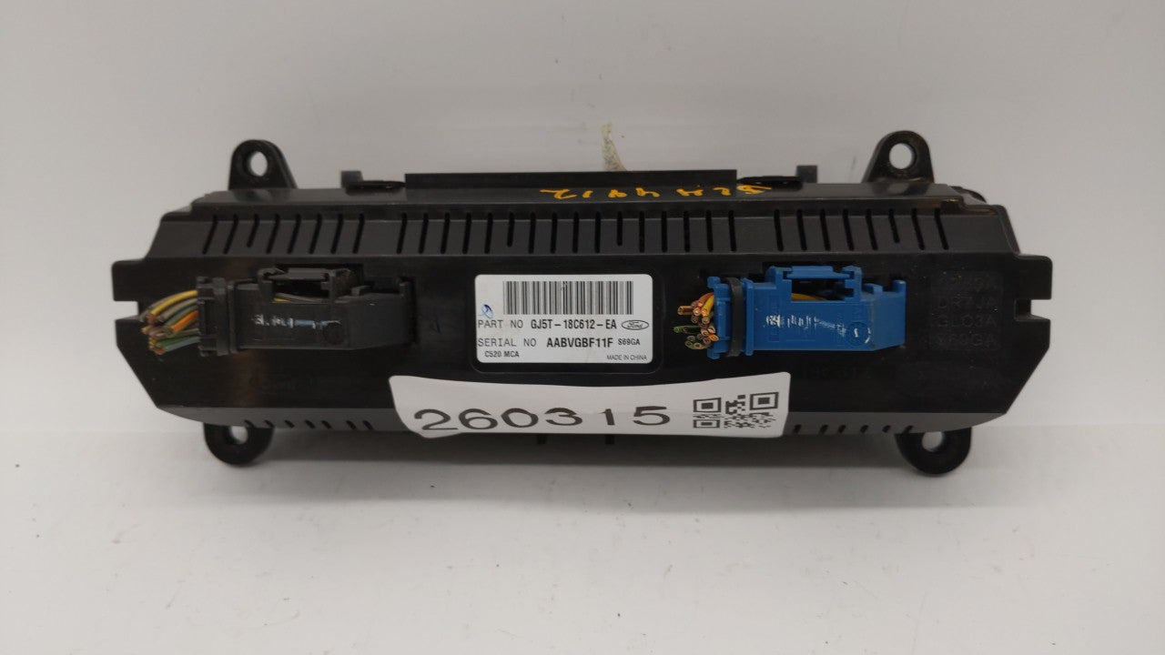 2017 Ford Escape Climate Control Module Temperature AC/Heater Replacement P/N:GJ5T-18C612-EA Fits OEM Used Auto Parts - Oemusedautoparts1.com