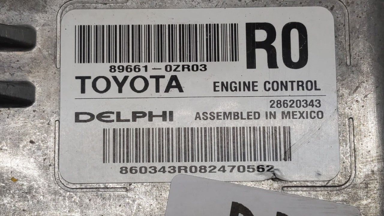 2017-2019 Toyota Corolla PCM Engine Computer ECU ECM PCU OEM P/N:89661-0ZR02 89661-0ZR01 Fits 2017 2018 2019 OEM Used Auto Parts - Oemusedautoparts1.com