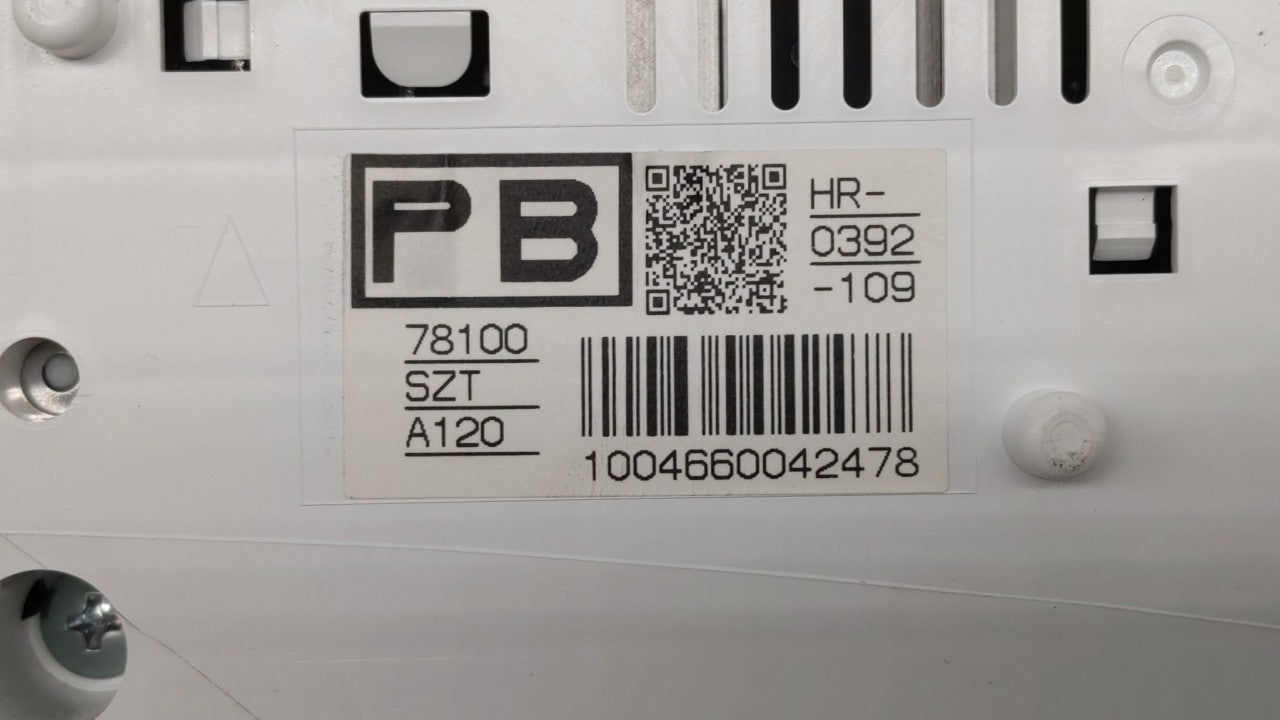 2011-2015 Honda Cr-Z Instrument Cluster Speedometer Gauges P/N:78100-SZT-A120 78100-SZT-A113 Fits 2011 2012 2013 2014 2015 OEM Used Auto Parts - Oemusedautoparts1.com