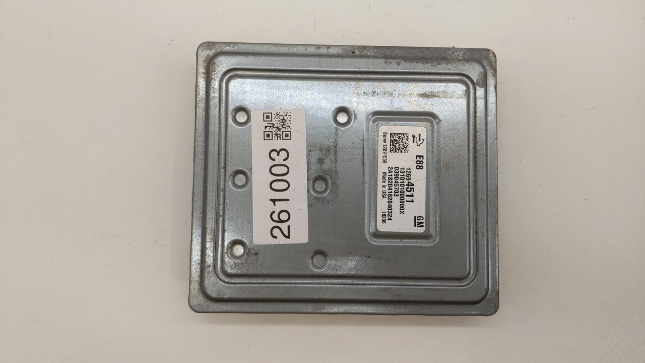 2018-2019 Chevrolet Malibu PCM Engine Computer ECU ECM PCU OEM P/N:12680194 12699666 Fits 2018 2019 OEM Used Auto Parts - Oemusedautoparts1.com