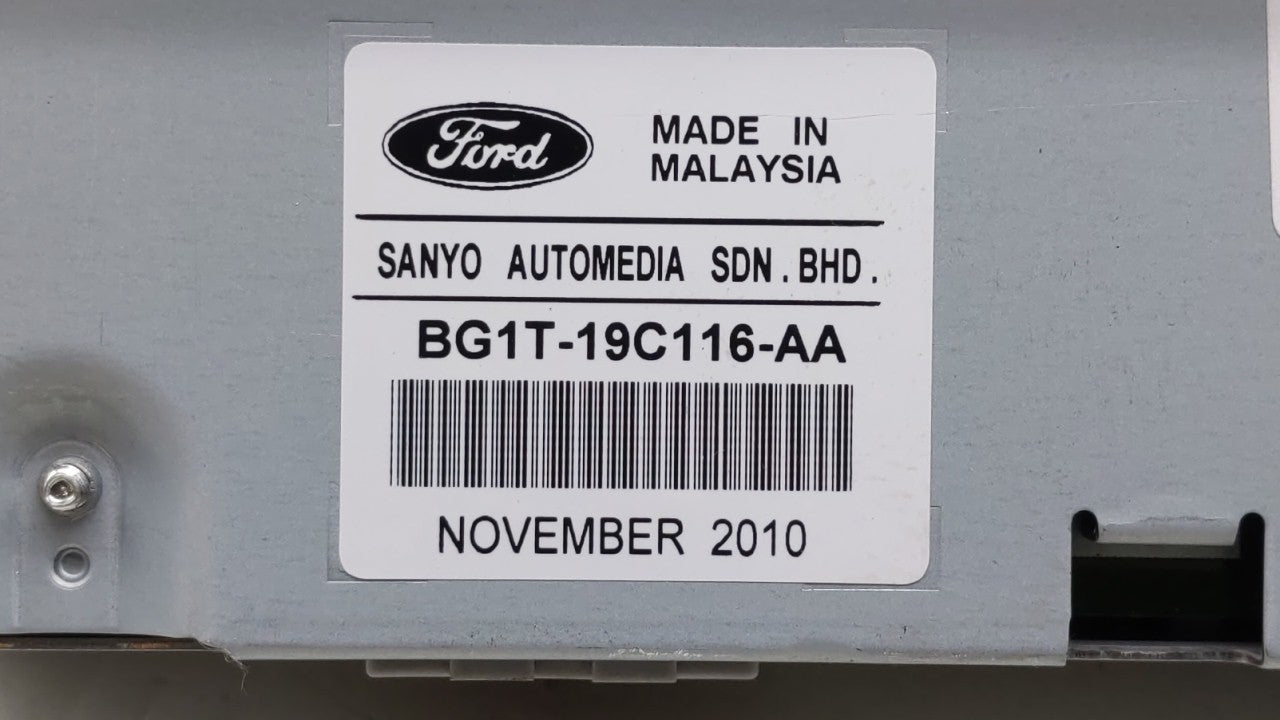 2010-2012 Ford Taurus Radio AM FM Cd Player Receiver Replacement P/N:BG1T-19C116-AA AG1T-19C116-AB Fits 2010 2011 2012 OEM Used Auto Parts - Oemusedautoparts1.com