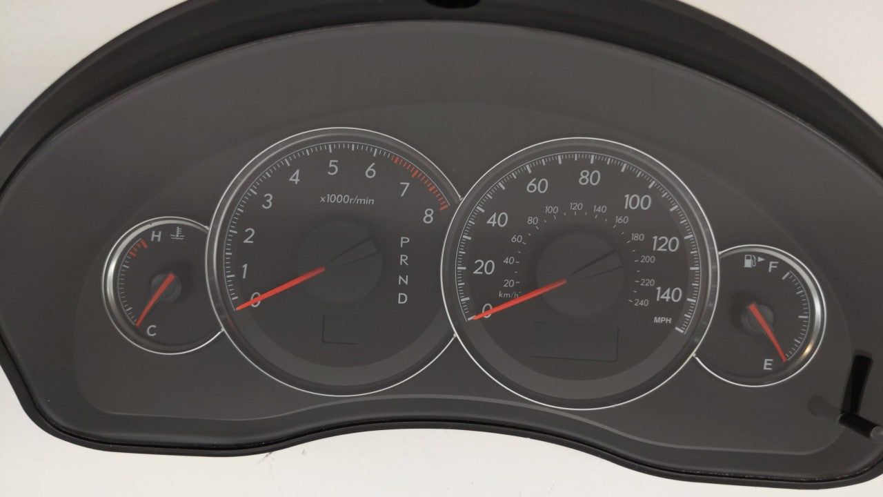 2009 Subaru Legacy Instrument Cluster Speedometer Gauges P/N:85014AG66B Fits OEM Used Auto Parts - Oemusedautoparts1.com