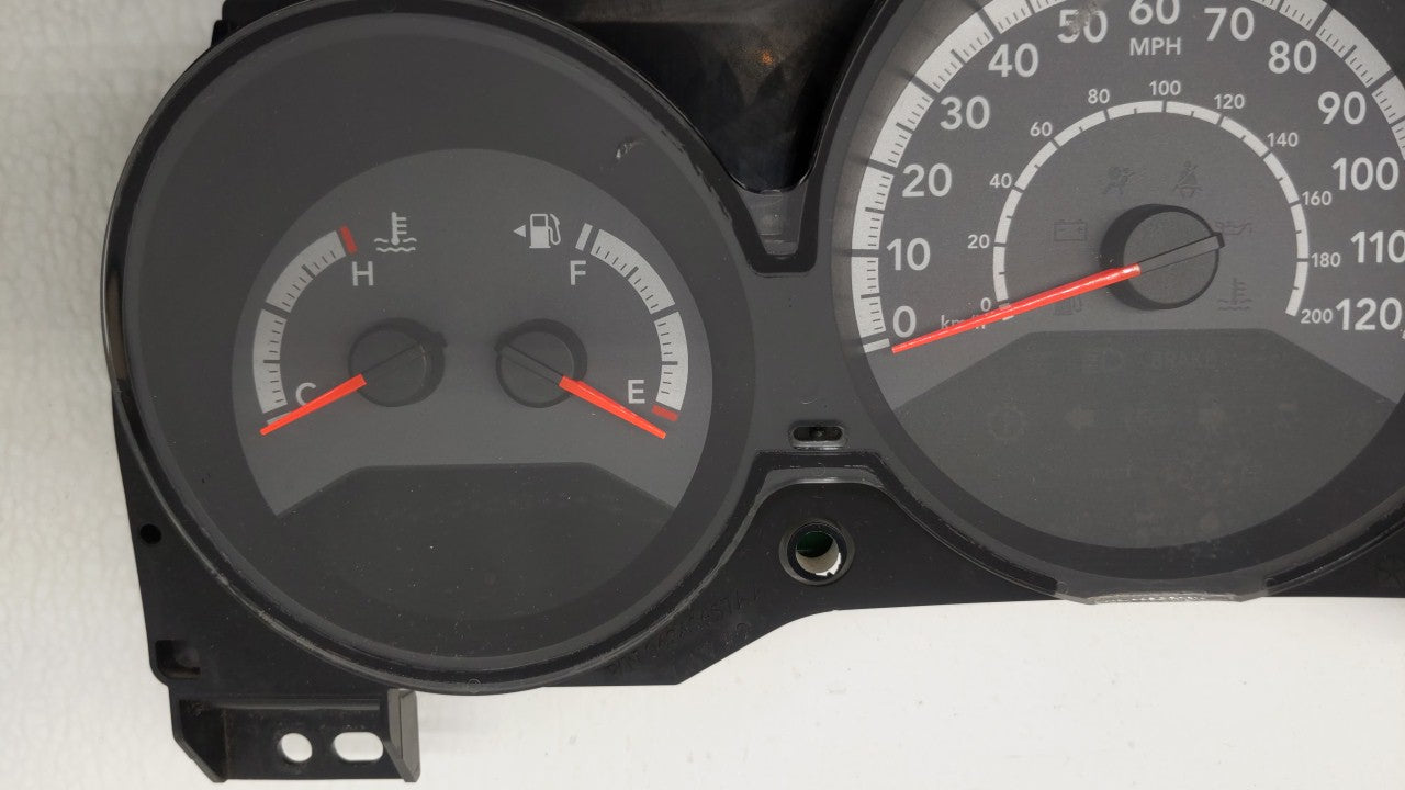 2011-2012 Dodge Caliber Instrument Cluster Speedometer Gauges P/N:P68087323AB Fits 2011 2012 OEM Used Auto Parts - Oemusedautoparts1.com