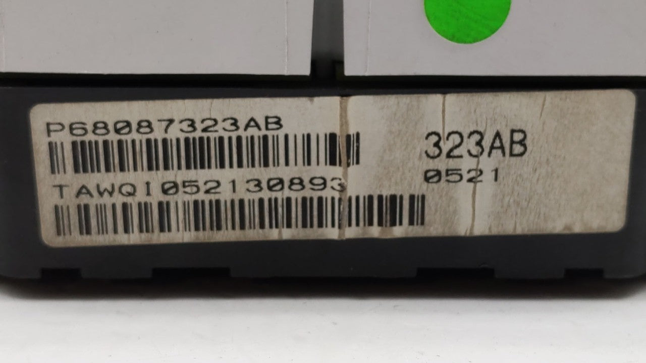 2011-2012 Dodge Caliber Instrument Cluster Speedometer Gauges P/N:P68087323AB Fits 2011 2012 OEM Used Auto Parts - Oemusedautoparts1.com