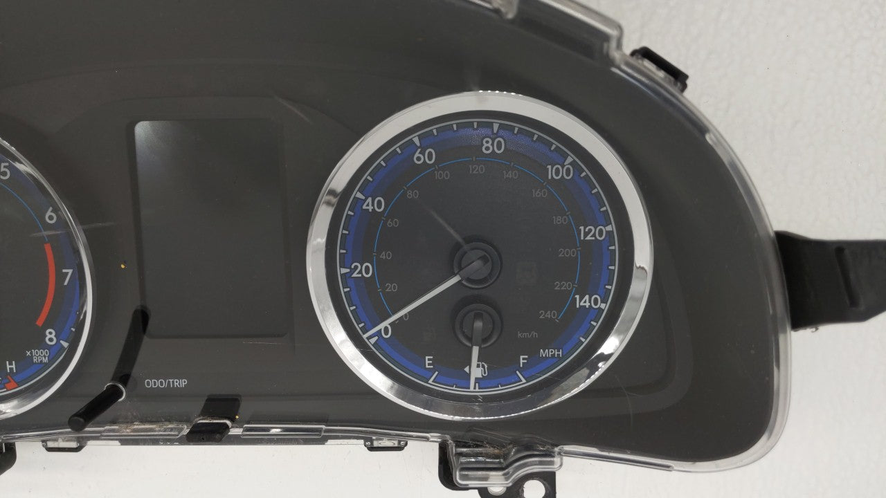 2018 Toyota Corolla Instrument Cluster Speedometer Gauges P/N:83800-F2U80-00 Fits OEM Used Auto Parts - Oemusedautoparts1.com