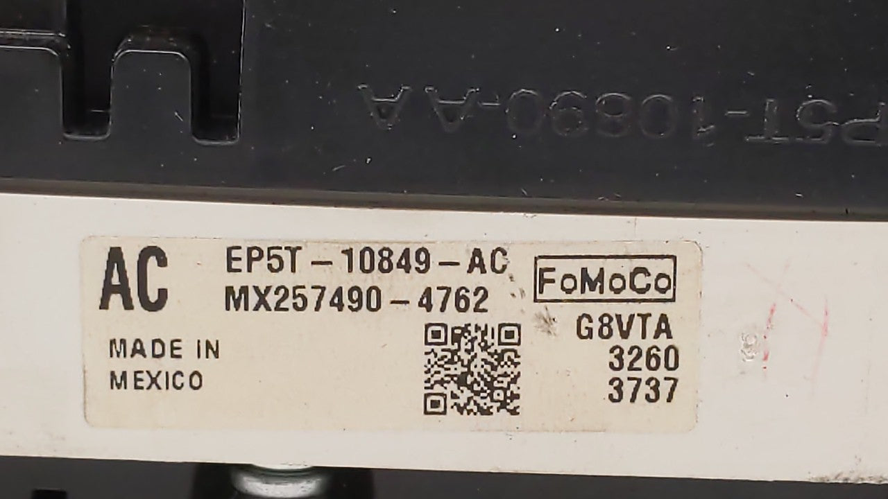 2014 Lincoln Mkz Instrument Cluster Speedometer Gauges P/N:EP5T-108849-AC EP5T-108849-AB Fits OEM Used Auto Parts - Oemusedautoparts1.com