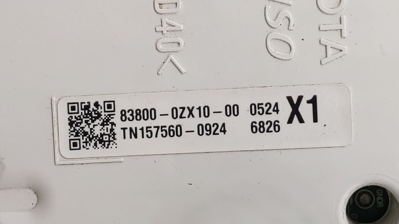 2014-2016 Toyota Corolla Instrument Cluster Speedometer Gauges P/N:83800-0ZX10 Fits 2014 2015 2016 OEM Used Auto Parts - Oemusedautoparts1.com