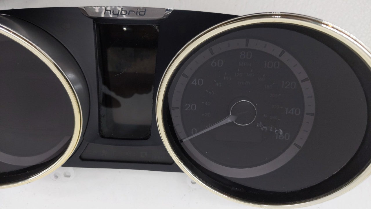 2011-2015 Hyundai Sonata Instrument Cluster Speedometer Gauges P/N:94001-4R002 94001-4R000 Fits 2011 2012 2013 2014 2015 OEM Used Auto Parts - Oemusedautoparts1.com