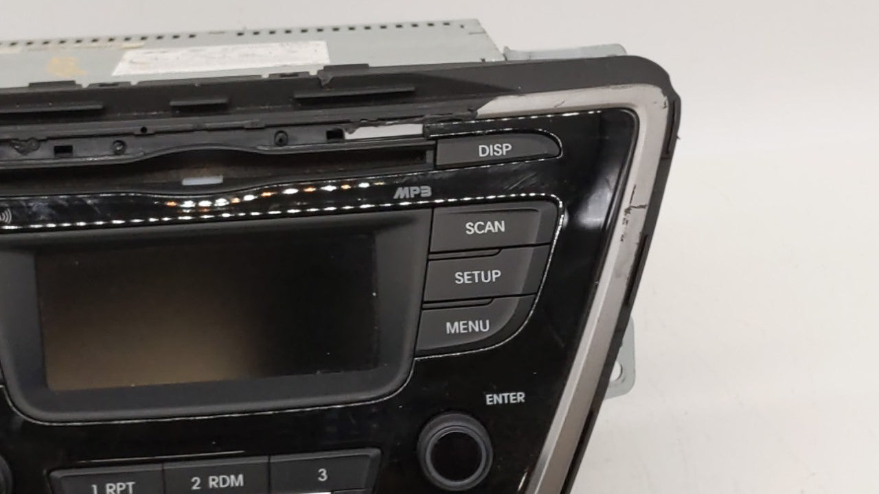 2014-2016 Hyundai Elantra Radio AM FM Cd Player Receiver Replacement P/N:961703X156GU 96170-3X156GU Fits 2014 2015 2016 OEM Used Auto Parts - Oemusedautoparts1.com