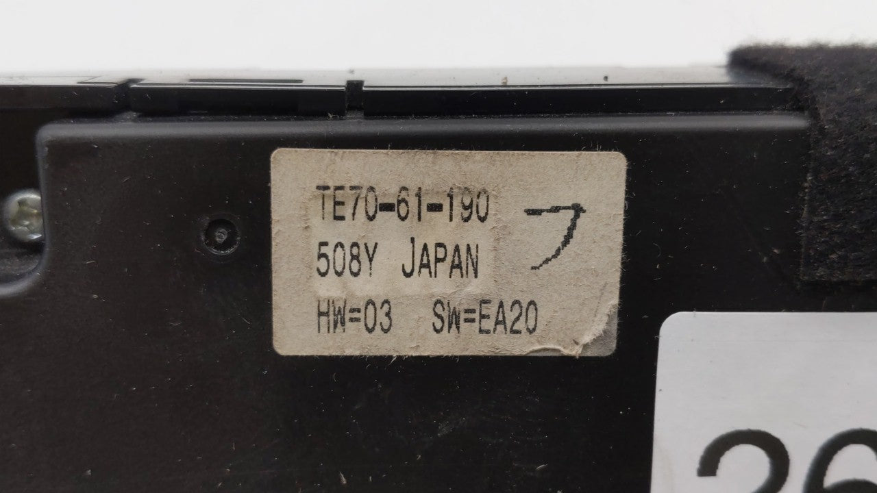 2010-2014 Mazda Cx-9 Climate Control Module Temperature AC/Heater Replacement P/N:TE70-61-190 Fits 2010 2011 2012 2013 2014 OEM Used Auto Parts - Oemusedautoparts1.com