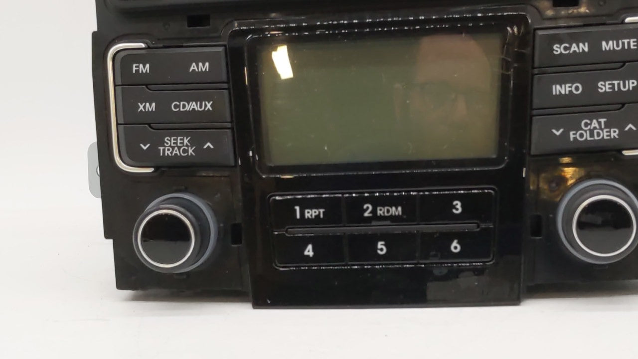 2011 Hyundai Sonata Radio AM FM Cd Player Receiver Replacement P/N:96180-3Q000 961803Q000 Fits OEM Used Auto Parts - Oemusedautoparts1.com