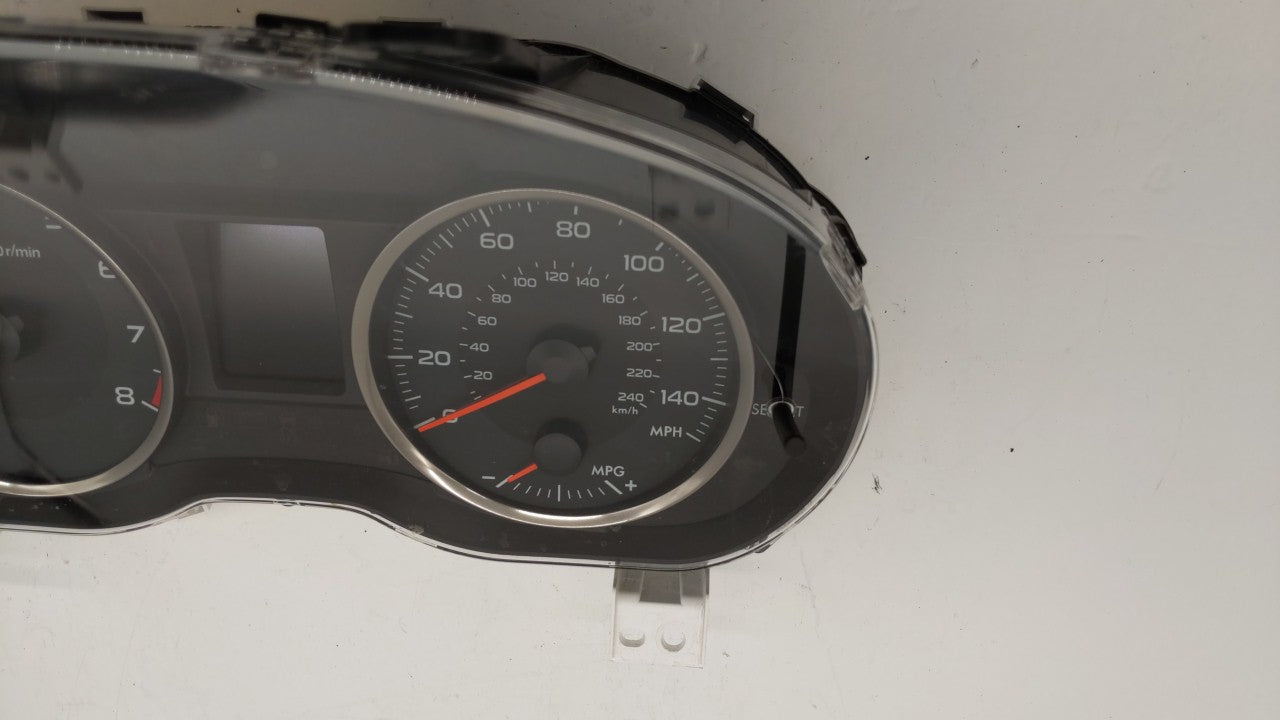 2015 Subaru Impreza Instrument Cluster Speedometer Gauges P/N:85004FJ160 85013FJ620 Fits OEM Used Auto Parts - Oemusedautoparts1.com