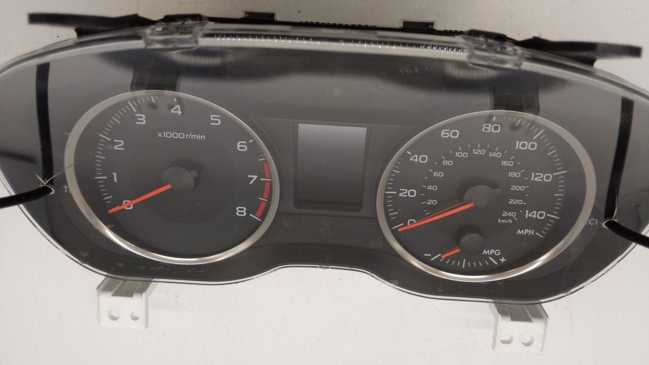 2015 Subaru Impreza Instrument Cluster Speedometer Gauges P/N:85004FJ160 85013FJ620 Fits OEM Used Auto Parts - Oemusedautoparts1.com