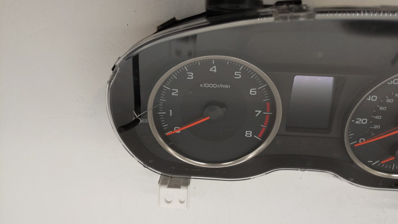 2015 Subaru Impreza Instrument Cluster Speedometer Gauges P/N:85004FJ160 85013FJ620 Fits OEM Used Auto Parts - Oemusedautoparts1.com